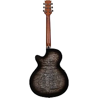 Mitchell MX430QAB Exotic Series Acoustic-Electric Guitar Pack Midnight Black Edge Burst