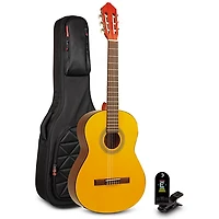 Lucero LC100 Nylon-String Classical Acoustic Guitar Pack Natural