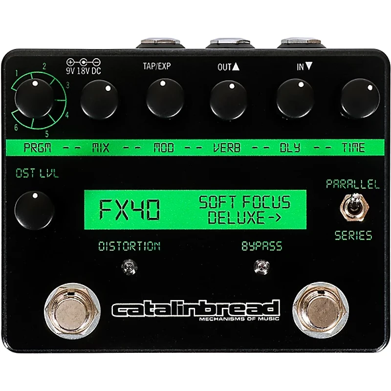 Catalinbread Soft Focus Shoegaze Deluxe Plate Reverb Effects Pedal Black