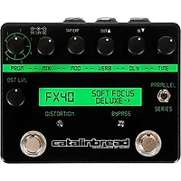 Catalinbread Soft Focus Shoegaze Deluxe Plate Reverb Effects Pedal Black