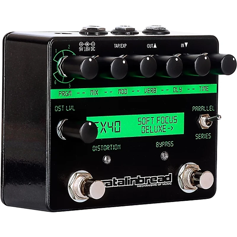 Catalinbread Soft Focus Shoegaze Deluxe Plate Reverb Effects Pedal Black