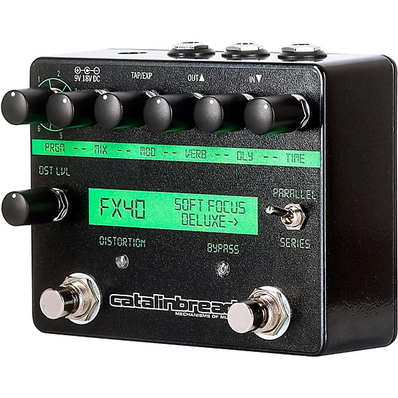 Catalinbread Soft Focus Shoegaze Deluxe Plate Reverb Effects Pedal Black