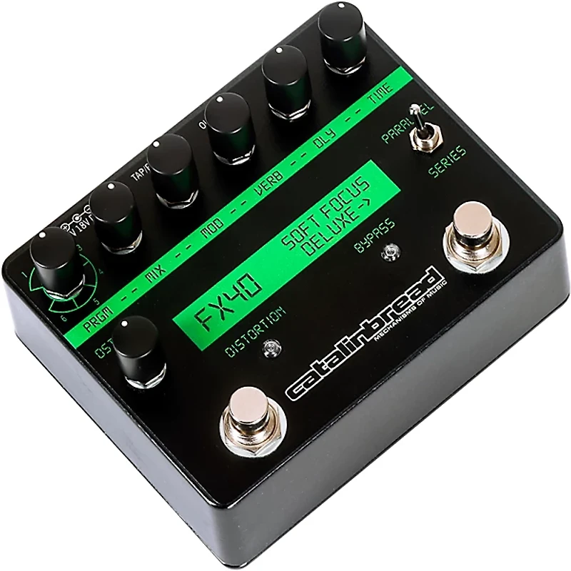 Catalinbread Soft Focus Shoegaze Deluxe Plate Reverb Effects Pedal Black