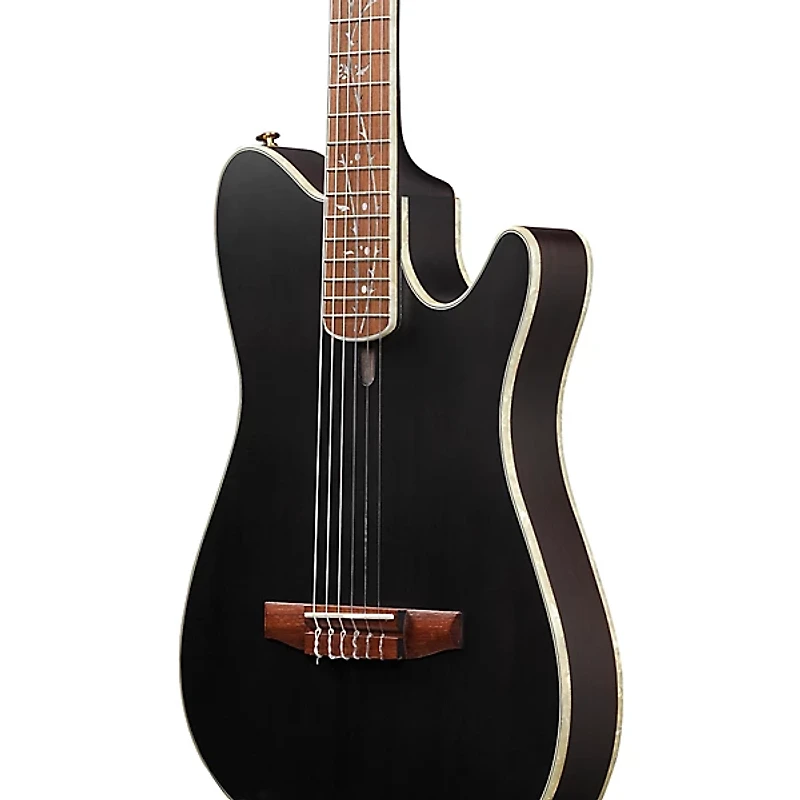 Ibanez TOD10N Tim Henson Signature Nylon-String Acoustic-Electric Guitar Pack Black Flat