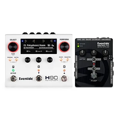 Eventide H90 Harmonizer Guitar Multi-Effects Pedal and MixingLink Guitar Mic Pre Pedal With FX Loop