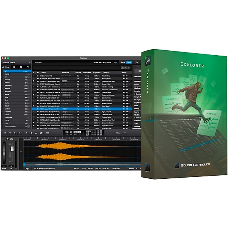 Sound Particles Explorer SFX Cloud - (1 Year License)