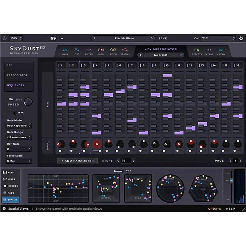 Sound Particles SkyDust 3D Spatial Synthesizer Plug-in