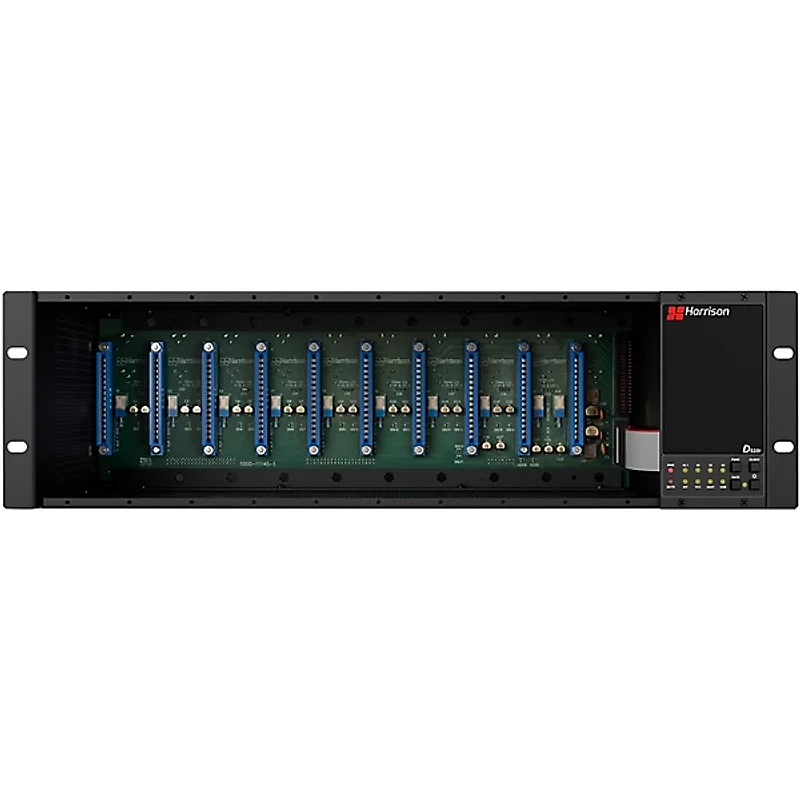 Harrison D510r 10-Slot 500 Series Rack System with 10x2 Analog Mixer Module
