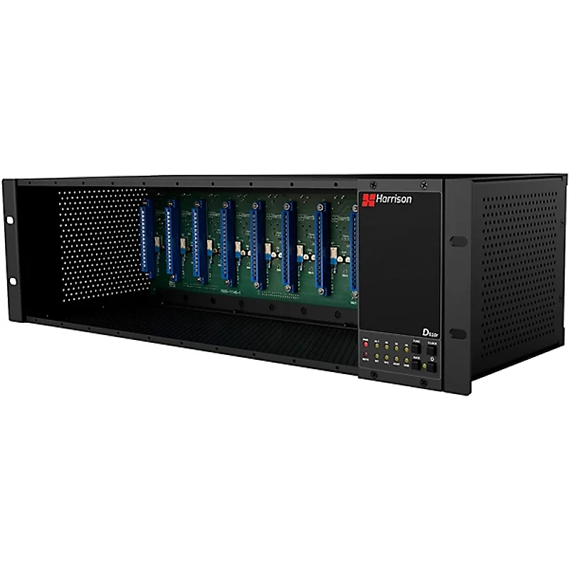 Harrison D510r 10-Slot 500 Series Rack System with 10x2 Analog Mixer Module