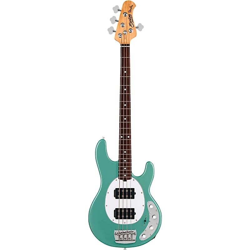Sterling by Music Man StingRay RAY34 HH Electric Bass Guitar - Dorado Green