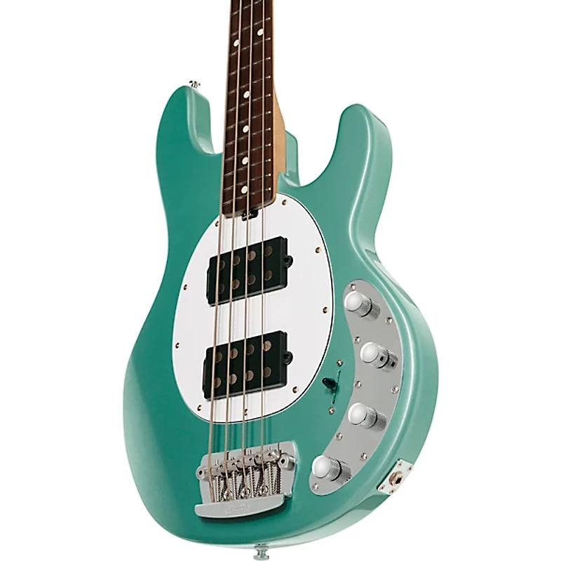 Sterling by Music Man StingRay RAY34 HH Electric Bass Guitar - Dorado Green