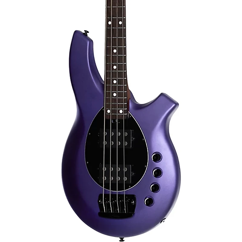 Sterling by Music Man Bongo Bass Guitar - Firemist Purple Satin