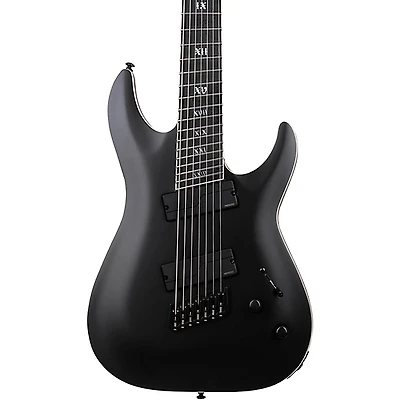 Schecter Guitar Research C-7 Multiscale SLS Elite Evil Twin 7-String Electric Guitar Satin Black