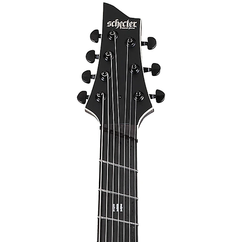 Schecter Guitar Research C-7 Multiscale SLS Elite Evil Twin 7-String Electric Guitar Satin Black