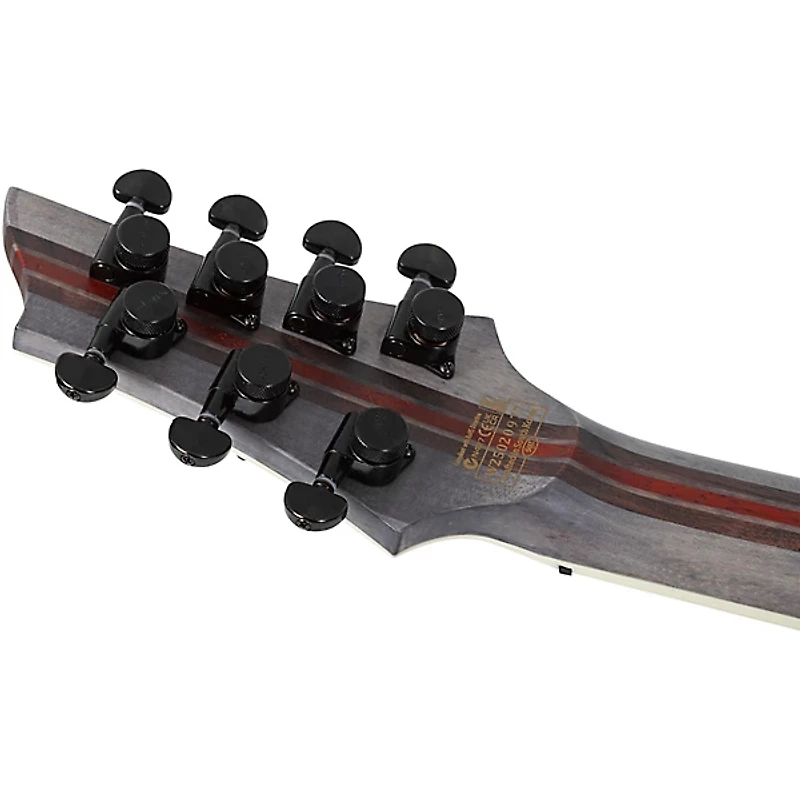 Schecter Guitar Research C-7 Multiscale SLS Elite Evil Twin 7-String Electric Guitar Satin Black