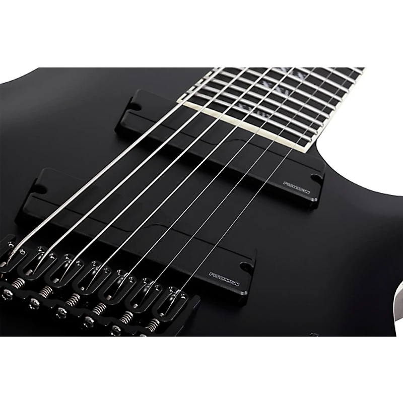 Schecter Guitar Research C-7 Multiscale SLS Elite Evil Twin 7-String Electric Guitar Satin Black