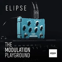 Kernom Elipse Modulation Effects Pedal Teal