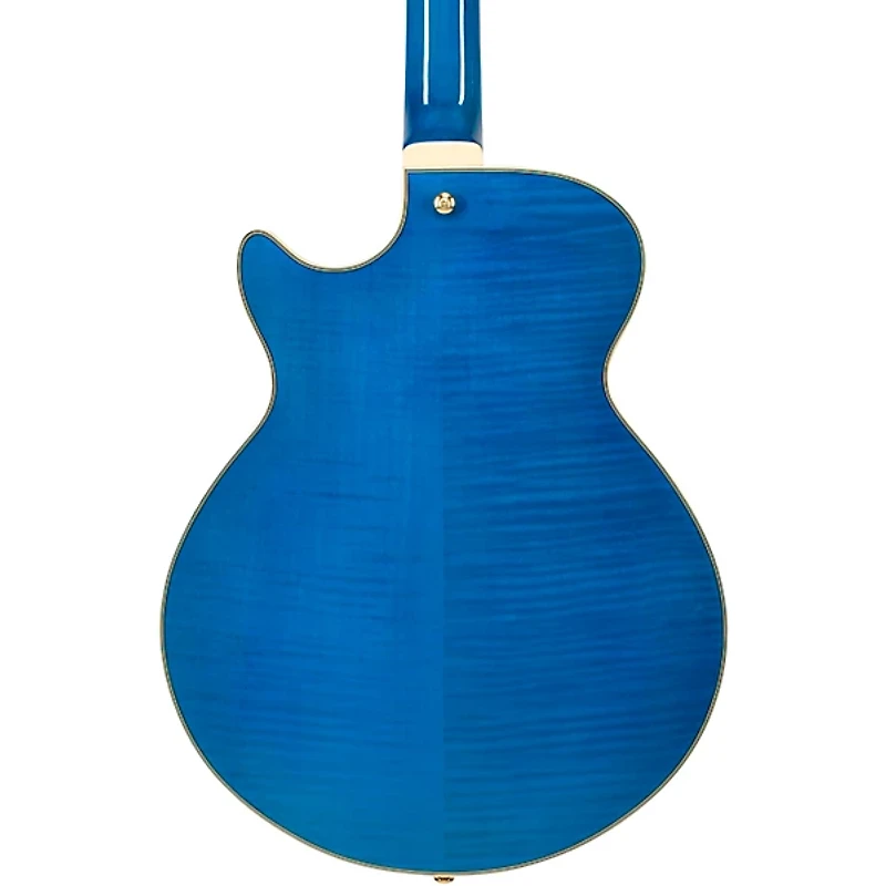 D'Angelico Premier Grateful Dead SS Semi-Hollow Electric Guitar Red, White, and Blue Lightning Bolt