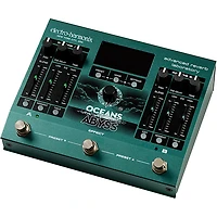 Electro-Harmonix Oceans Abyss Advanced Reverb Laboratory Effects Pedal Green
