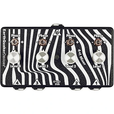 EarthQuaker Devices Four to One Mixer Black and White