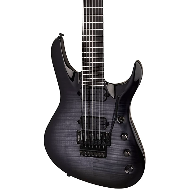 Jackson Pro Plus Series Chris Broderick Signature Soloist 7 7-String Electric Guitar - Transparent Black