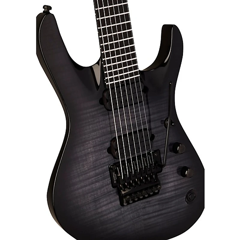 Jackson Pro Plus Series Chris Broderick Signature Soloist 7 7-String Electric Guitar - Transparent Black