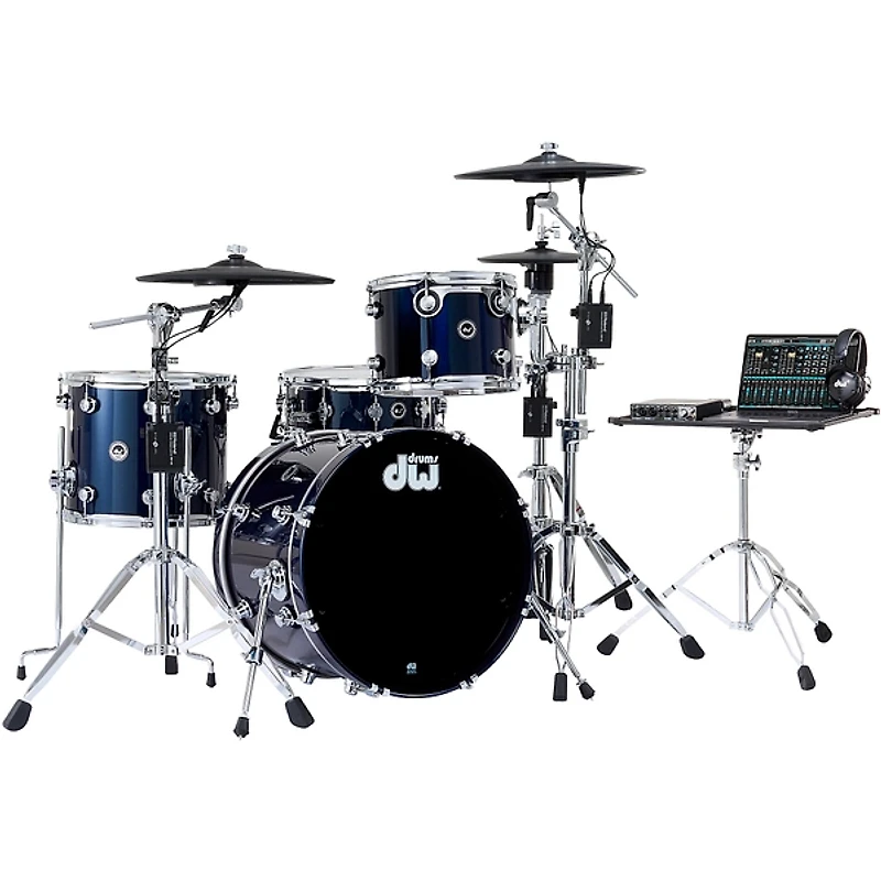 DWe 4-Piece Complete Kit Bundle with Roland Cymbals and DW Hardware