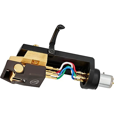 Audio-Technica Audio-Technica AT-VM520xEB/H and AT-VM750xSH/H VMx Headshell and Cartridge Combo Kit Bundle Black/Gold