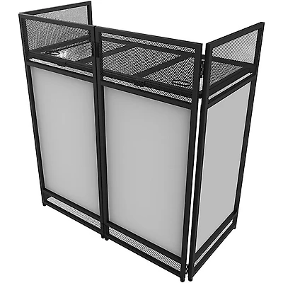 Odyssey DJBOOTH40 Folding DJ Booth with Scrim Kit and Carrying Bag Black