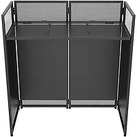 Odyssey DJBOOTH40 Folding DJ Booth with Scrim Kit and Carrying Bag Black