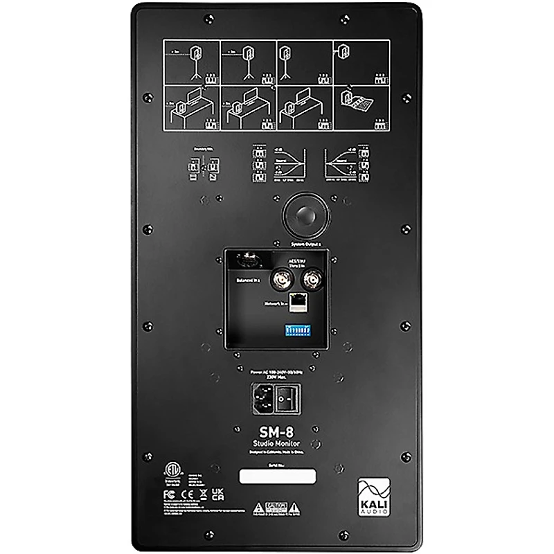 Kali Audio SM-8 8-Inch 3-Way Active Studio Monitor with Network Control