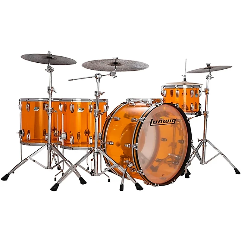 Ludwig Vistalite Zep 4-Piece Drum Shell Pack -