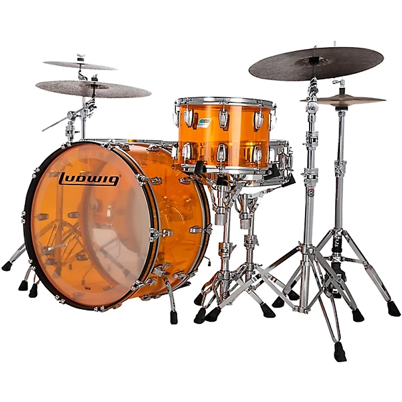 Ludwig Vistalite Zep 4-Piece Drum Shell Pack -