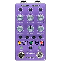 Empress Effects Bass ParaEq EQ and Boost Effects Pedal Purple
