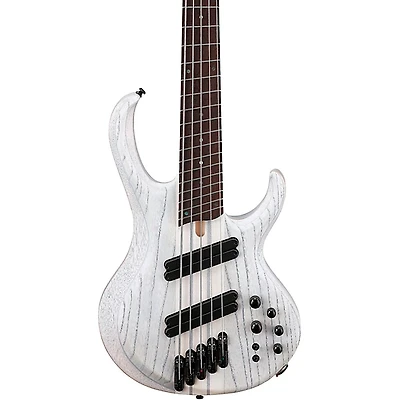 Ibanez BTB865MS 5-String Multi Scale Electric Bass Guitar Transparent White Flat