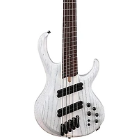 Ibanez BTB865MS 5-String Multi Scale Electric Bass Guitar Transparent White Flat
