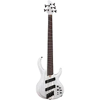 Ibanez BTB865MS 5-String Multi Scale Electric Bass Guitar Transparent White Flat