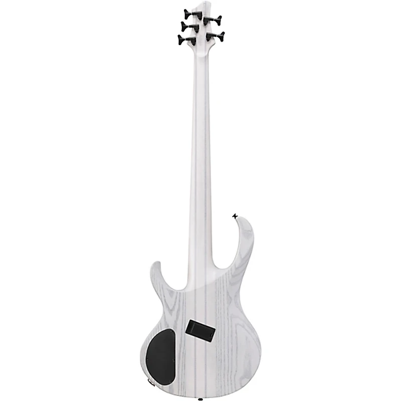 Ibanez BTB865MS 5-String Multi Scale Electric Bass Guitar Transparent White Flat