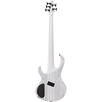 Ibanez BTB865MS 5-String Multi Scale Electric Bass Guitar Transparent White Flat