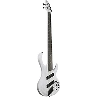 Ibanez BTB865MS 5-String Multi Scale Electric Bass Guitar Transparent White Flat