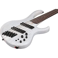 Ibanez BTB865MS 5-String Multi Scale Electric Bass Guitar Transparent White Flat