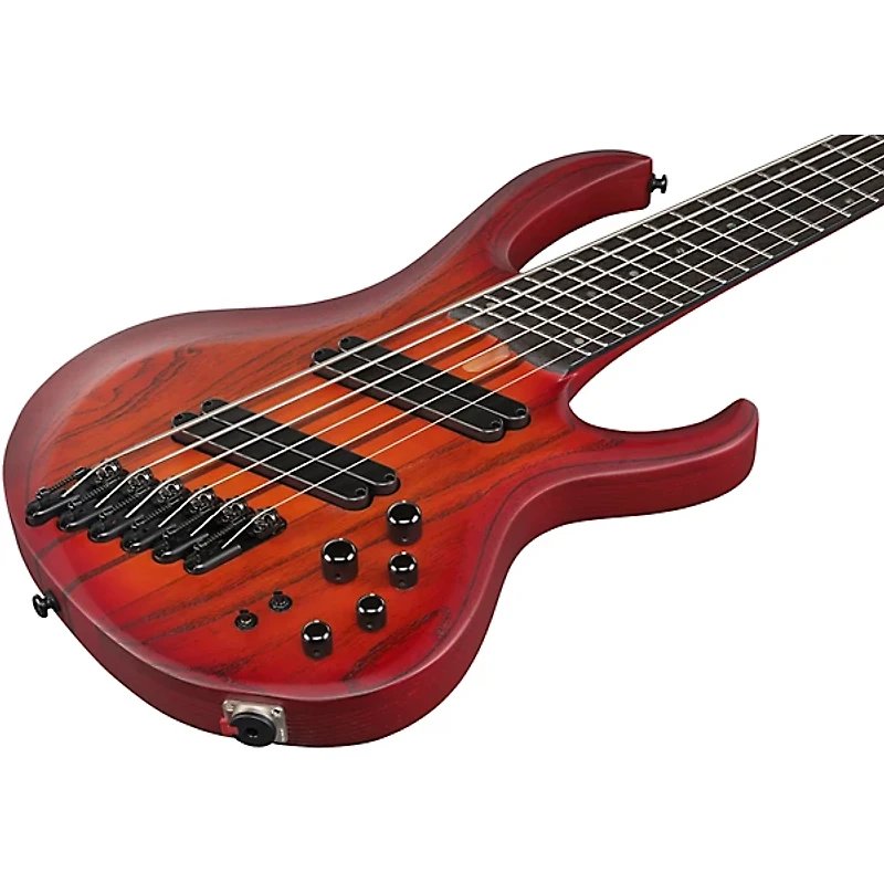 Ibanez BTB866MS 6-String Multi Scale Electric Bass Guitar Brown Topaz Burst Flat