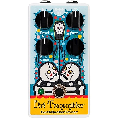 EarthQuaker Devices Dirt Transmitter Rancho De La Luna Fuzz Guitar Effects Pedal White