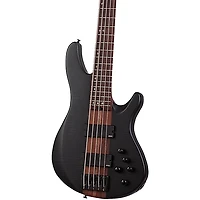 Schecter Guitar Research Charles Berthoud CB-5 5-String Electric Bass Guitar See Thru Black Satin