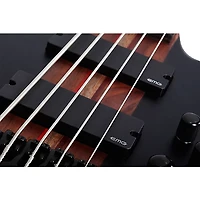 Schecter Guitar Research Charles Berthoud CB-5 5-String Electric Bass Guitar See Thru Black Satin