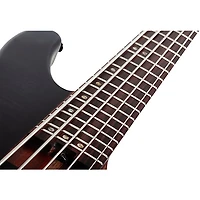 Schecter Guitar Research Charles Berthoud CB-5 5-String Electric Bass Guitar See Thru Black Satin