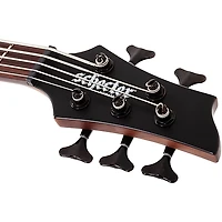 Schecter Guitar Research Charles Berthoud CB-5 5-String Electric Bass Guitar See Thru Black Satin