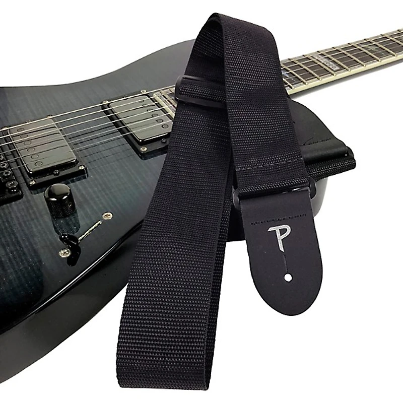 Perri's Nylon Guitar Strap Black 2 in.