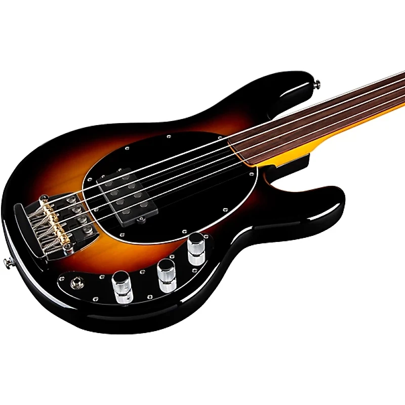 Ernie Ball Music Man Pino Palladino Fretless StingRay Bass Guitar 79 Burst