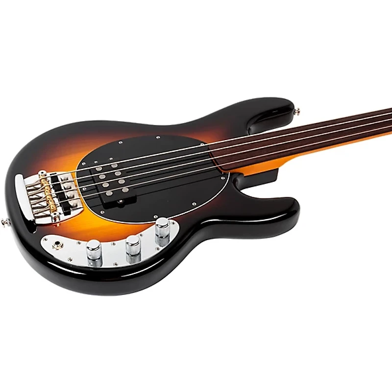 Ernie Ball Music Man Pino Palladino Fretless StingRay Bass Guitar 79 Burst